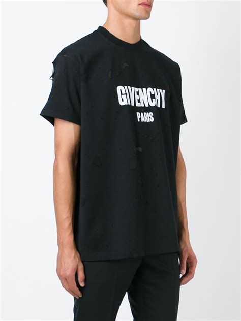 givenchy shirt men|givenchy distressed t shirt.